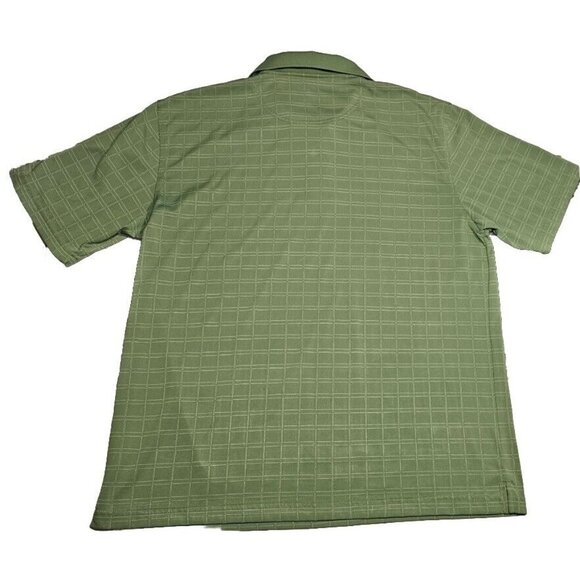 Palmer Golf Polo Shirt Large L 44 Kelly Green Plaid VG+ Condition - Picture 2 of 7